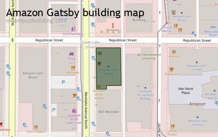 Amazon Gatsby map