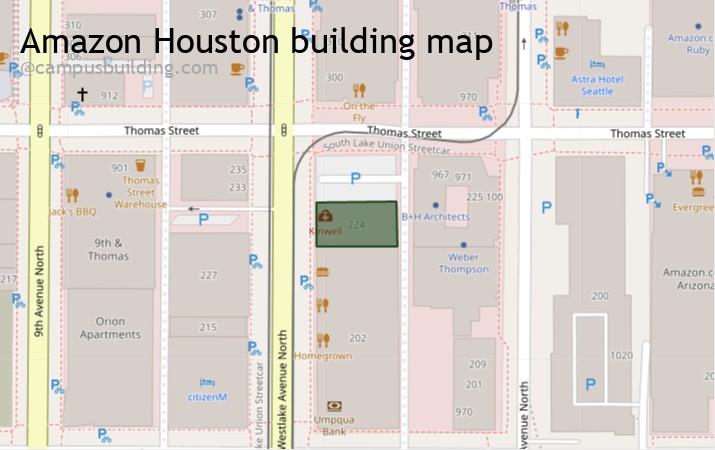 Amazon Houston map