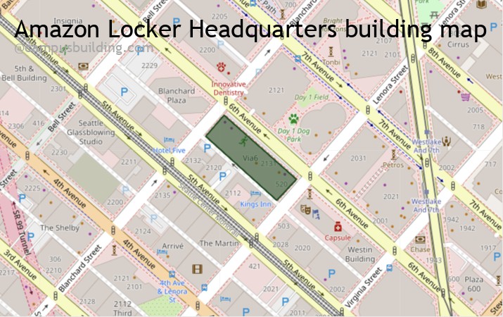 Amazon Locker Headquarters map