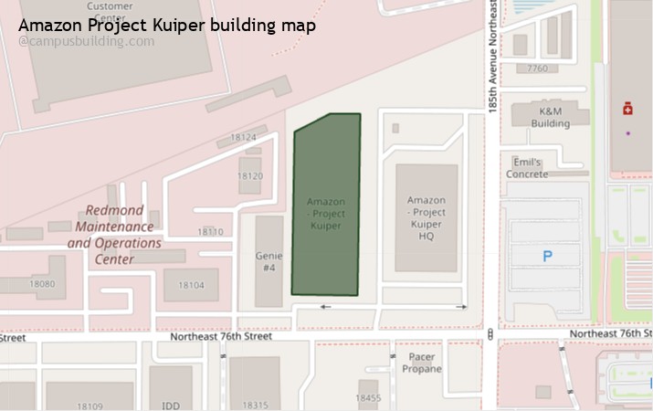 Amazon Project Kuiper map