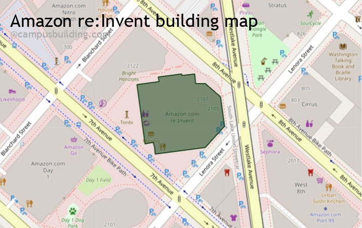 Amazon re:Invent map