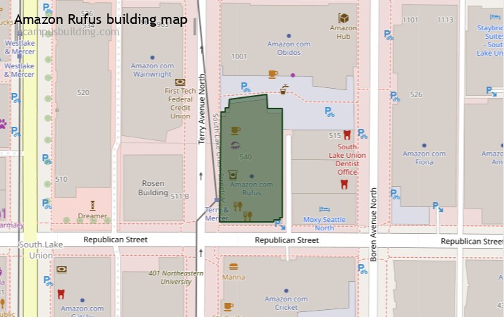 Amazon Rufus map