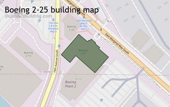 Boeing 2-25 map