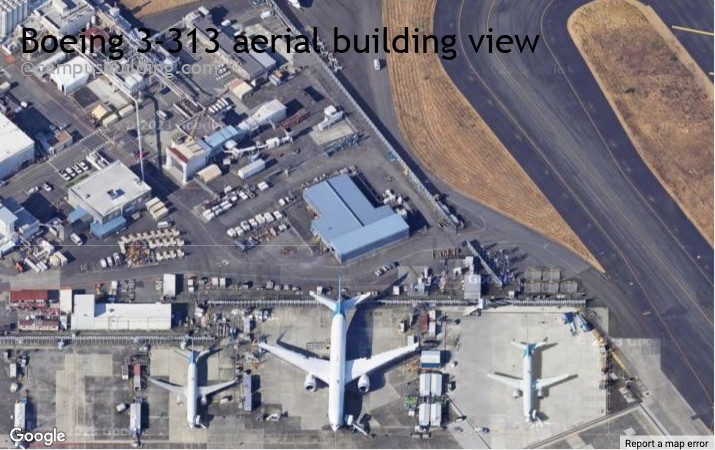 Boeing 3-313 aerial view