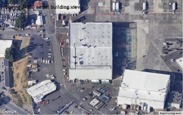 Boeing 3-380 aerial view