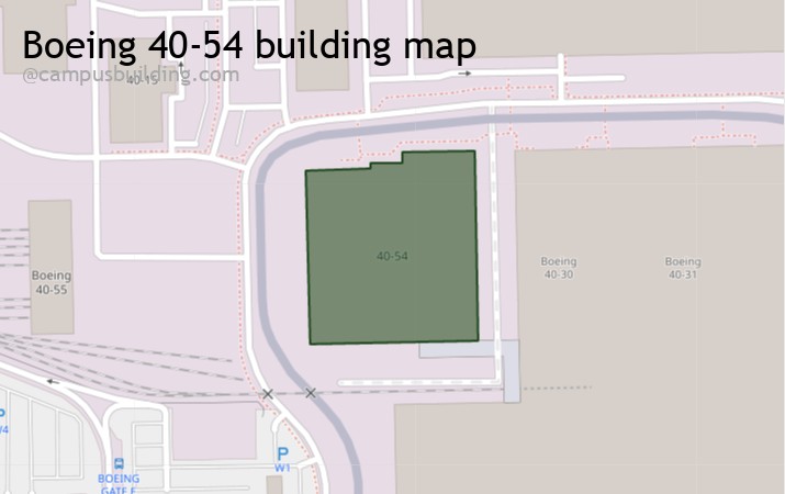 Boeing 40-54 map