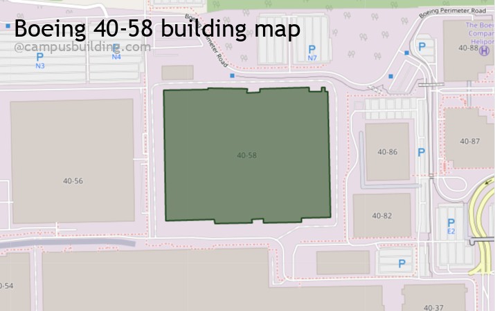 Boeing 40-58 map