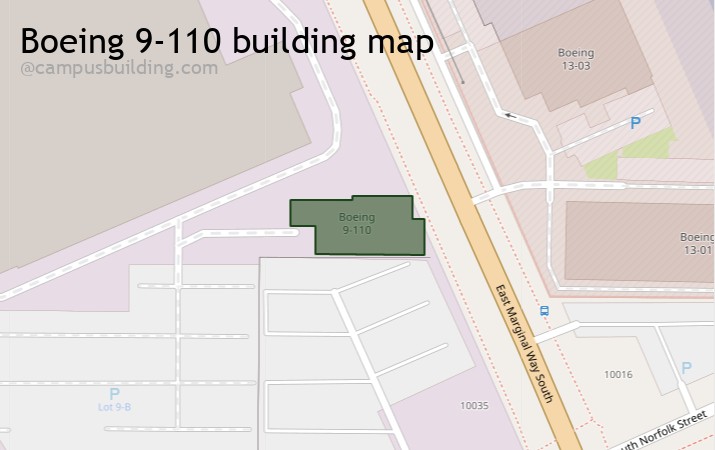 Boeing 9-110 map