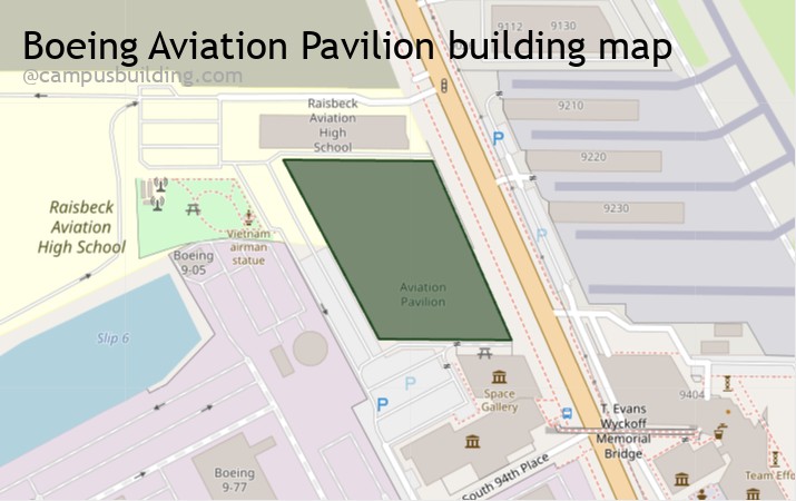 Boeing Aviation Pavilion map