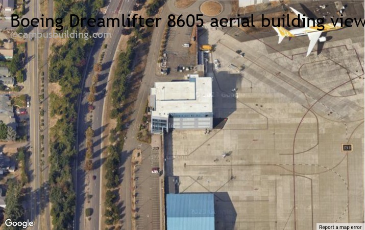 Boeing Dreamlifter 8605 aerial view