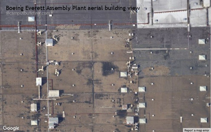 Boeing Everett Assembly Plant aerial view