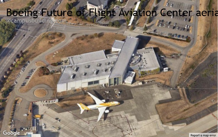 Boeing Future of Flight Aviation Center aerial view