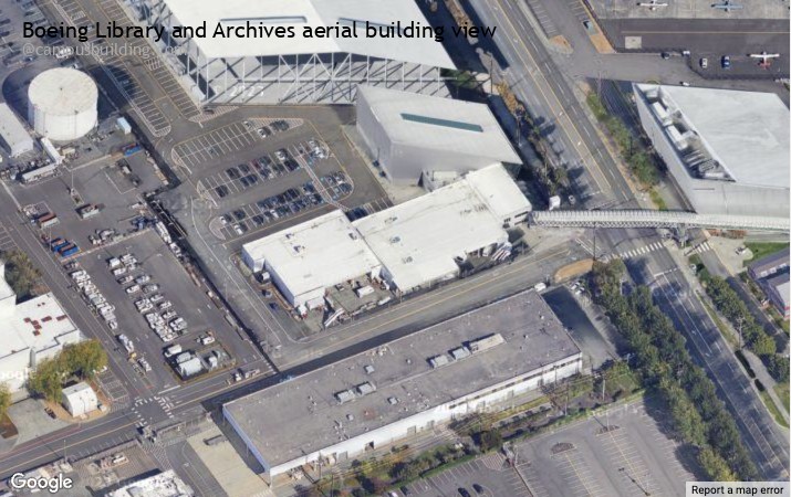 Boeing Library and Archives aerial view