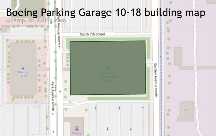 Boeing Parking Garage 10-18 map