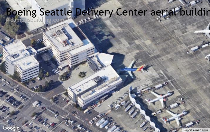 Boeing Seattle Delivery Center aerial view