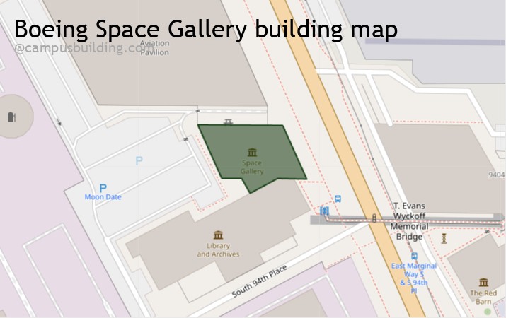 Boeing Space Gallery map