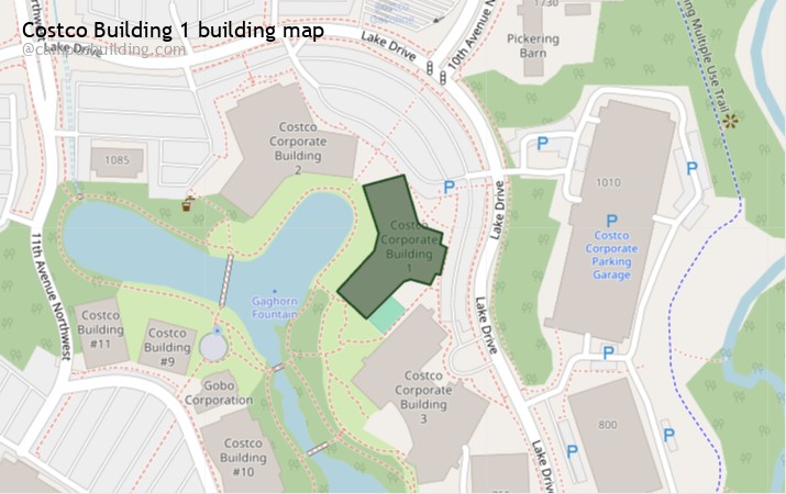 Costco Building 1 map