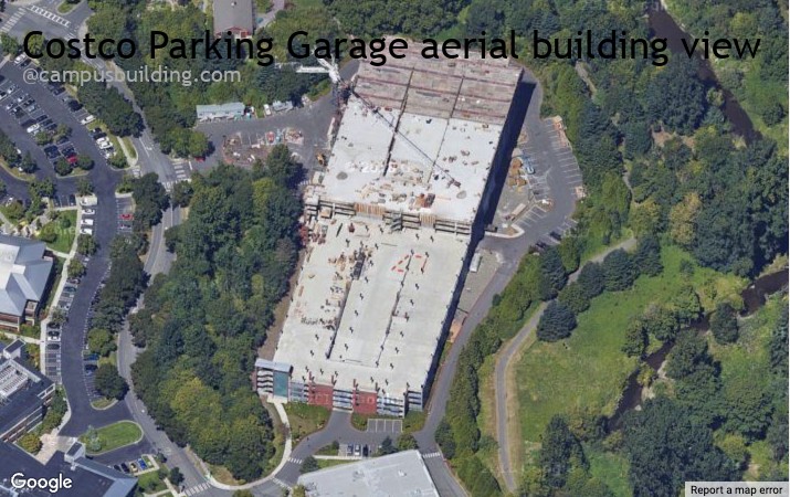 Costco Parking Garage aerial view