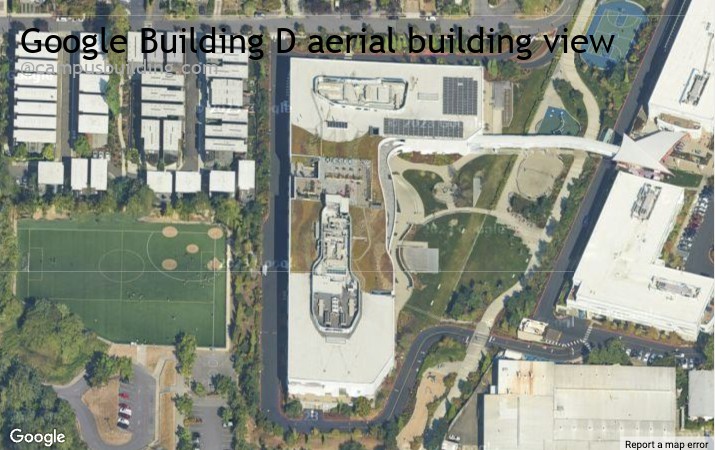 Google Building D aerial view