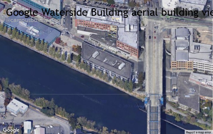 Google Waterside Building aerial view