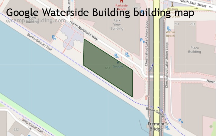 Google Waterside Building map