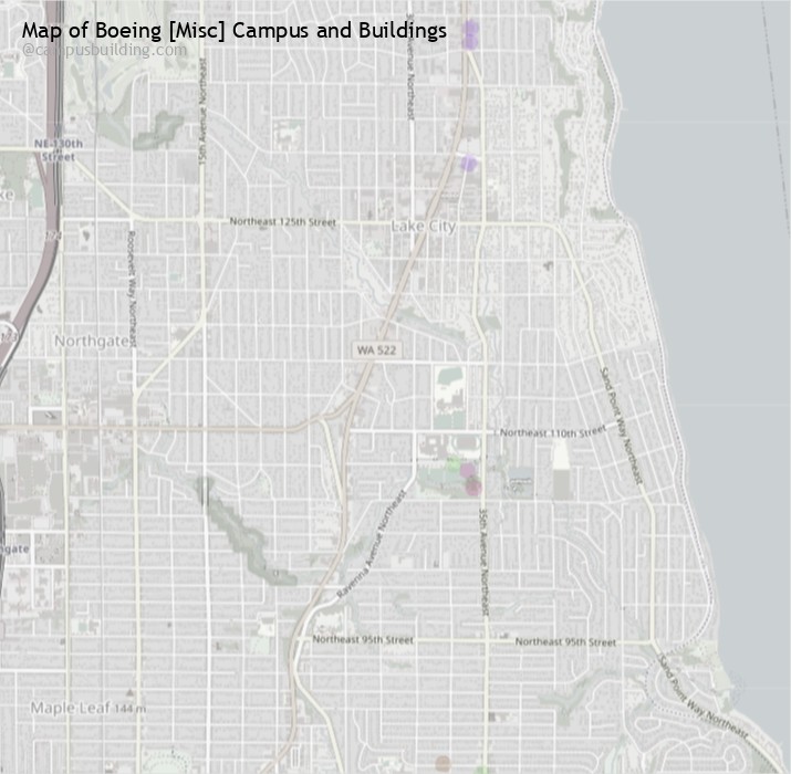 Boeing [Misc] campus buildings map