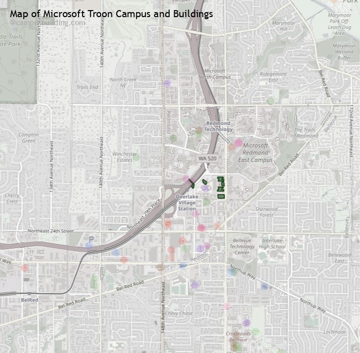 Microsoft Troon campus buildings map