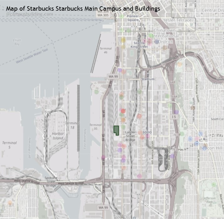 Starbucks Starbucks Main campus buildings map