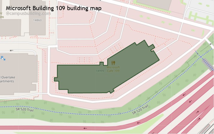 Microsoft Building 109 map