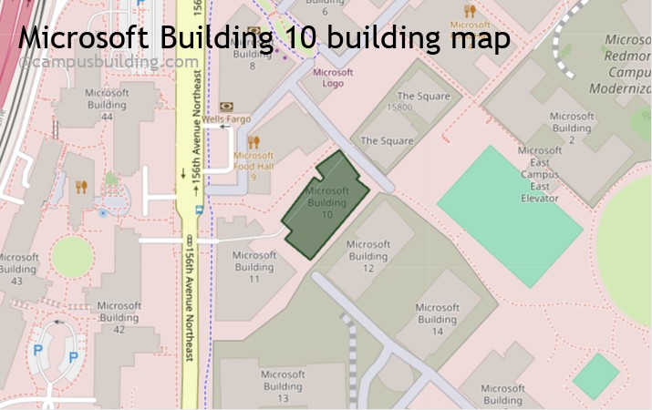 Microsoft Building 10 map