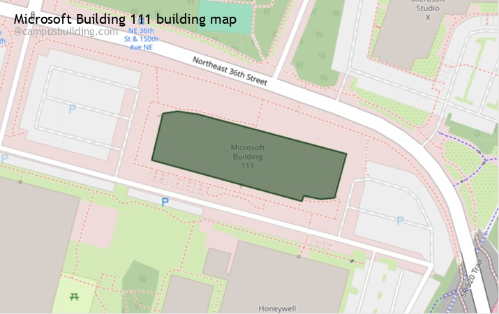 Microsoft Building 111 map