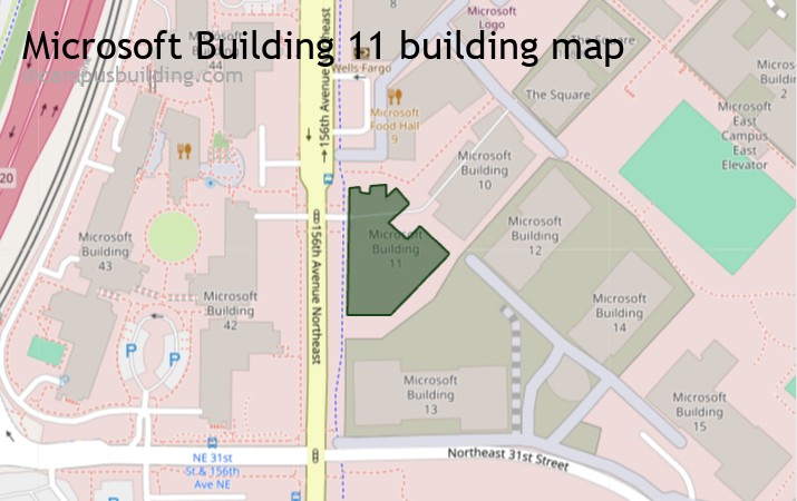 Microsoft Building 11 map