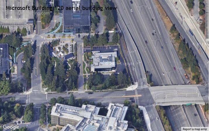 Microsoft Building 120 aerial view