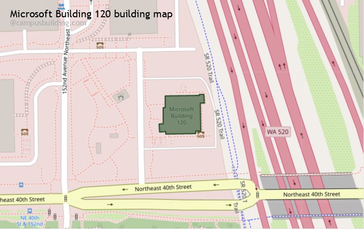 Microsoft Building 120 map