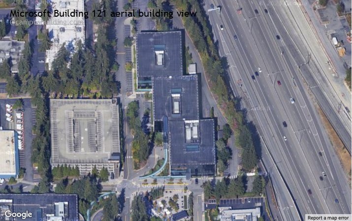 Microsoft Building 121 aerial view