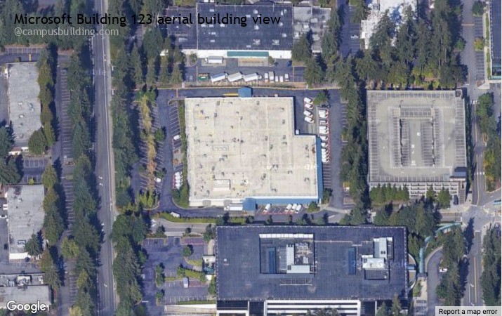 Microsoft Building 123 aerial view