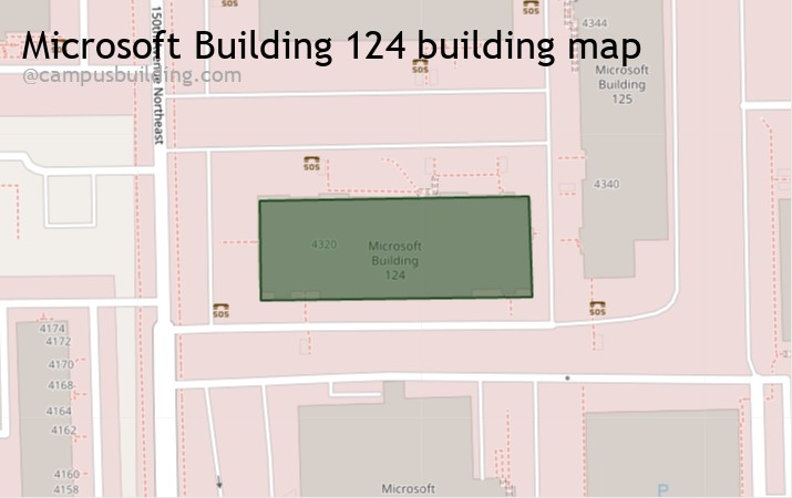 Microsoft Building 124 map