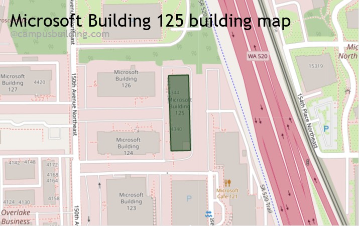 Microsoft Building 125 map