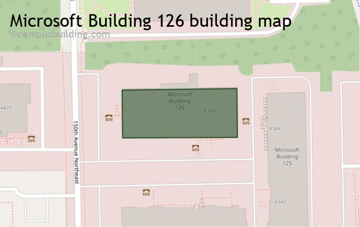 Microsoft Building 126 map