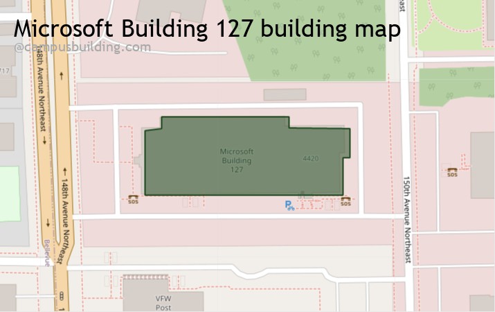 Microsoft Building 127 map