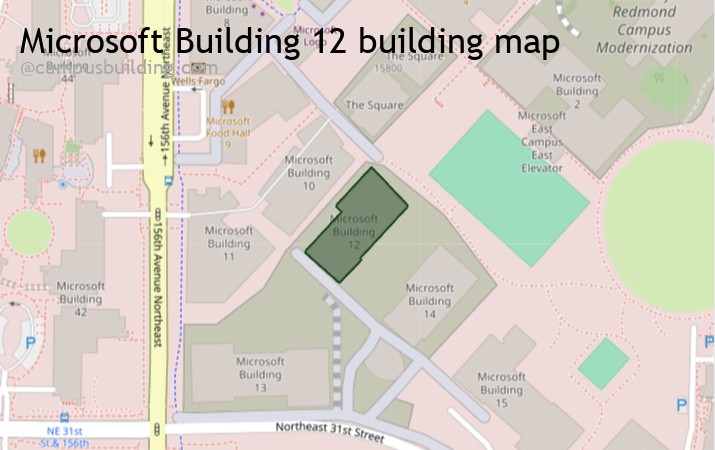 Microsoft Building 12 map