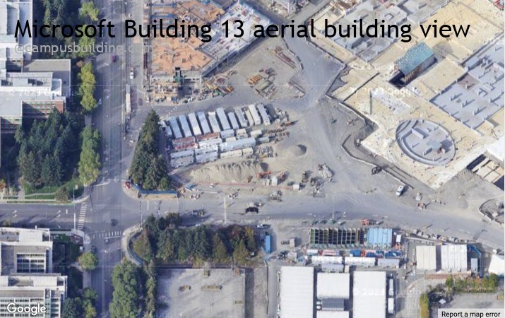 Microsoft Building 13 aerial view