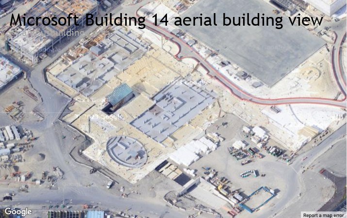 Microsoft Building 14 aerial view