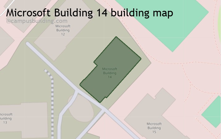 Microsoft Building 14 map