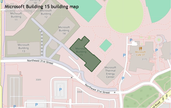 Microsoft Building 15 map