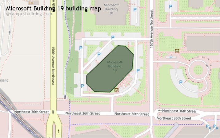 Microsoft Building 19 map