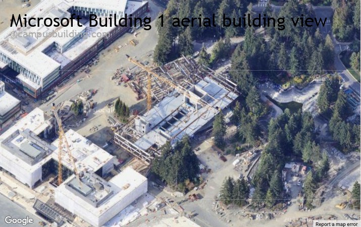 Microsoft Building 1 aerial view