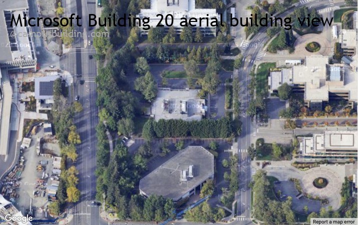 Microsoft Building 20 aerial view