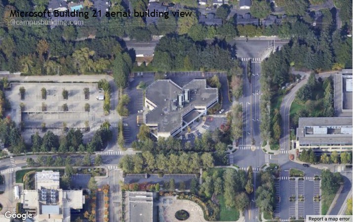 Microsoft Building 21 aerial view