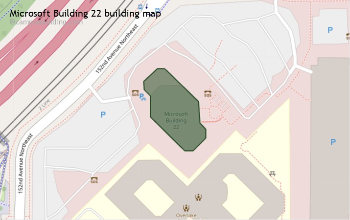 Microsoft Building 22 map